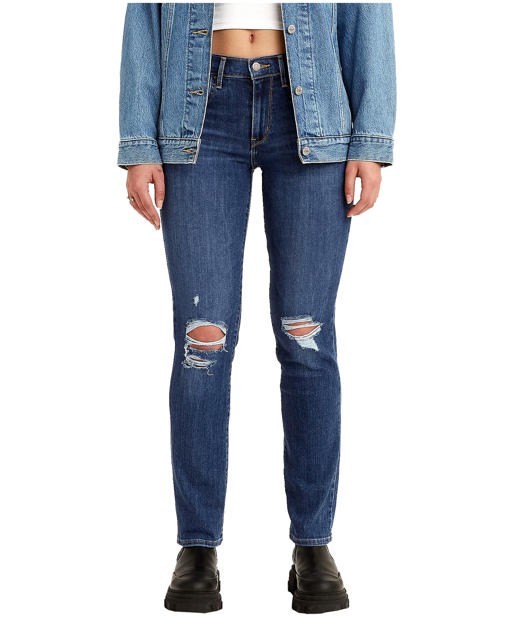 Levi's Women's 724 High Rise Straight Leg Jeans - Dark Indigo