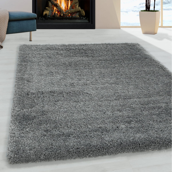 Dywan shaggy Fluffy Super Soft jasno szary 60 cm x 110 cm