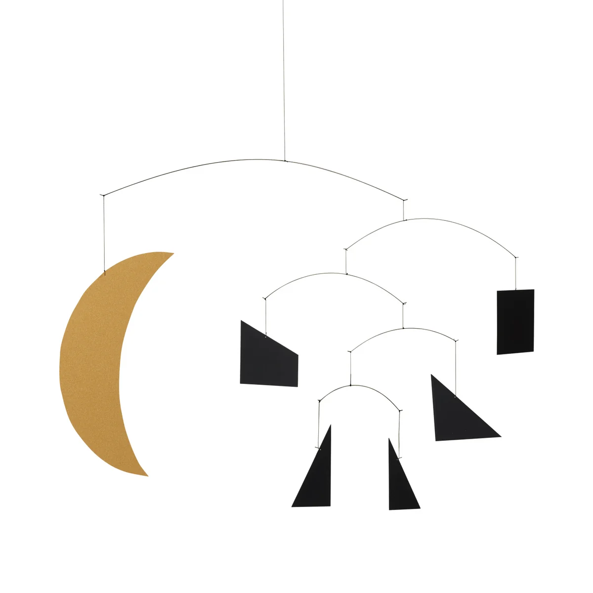 Ferm Living - Phase Mobile, 30 x 40 cm, schwarz / gold