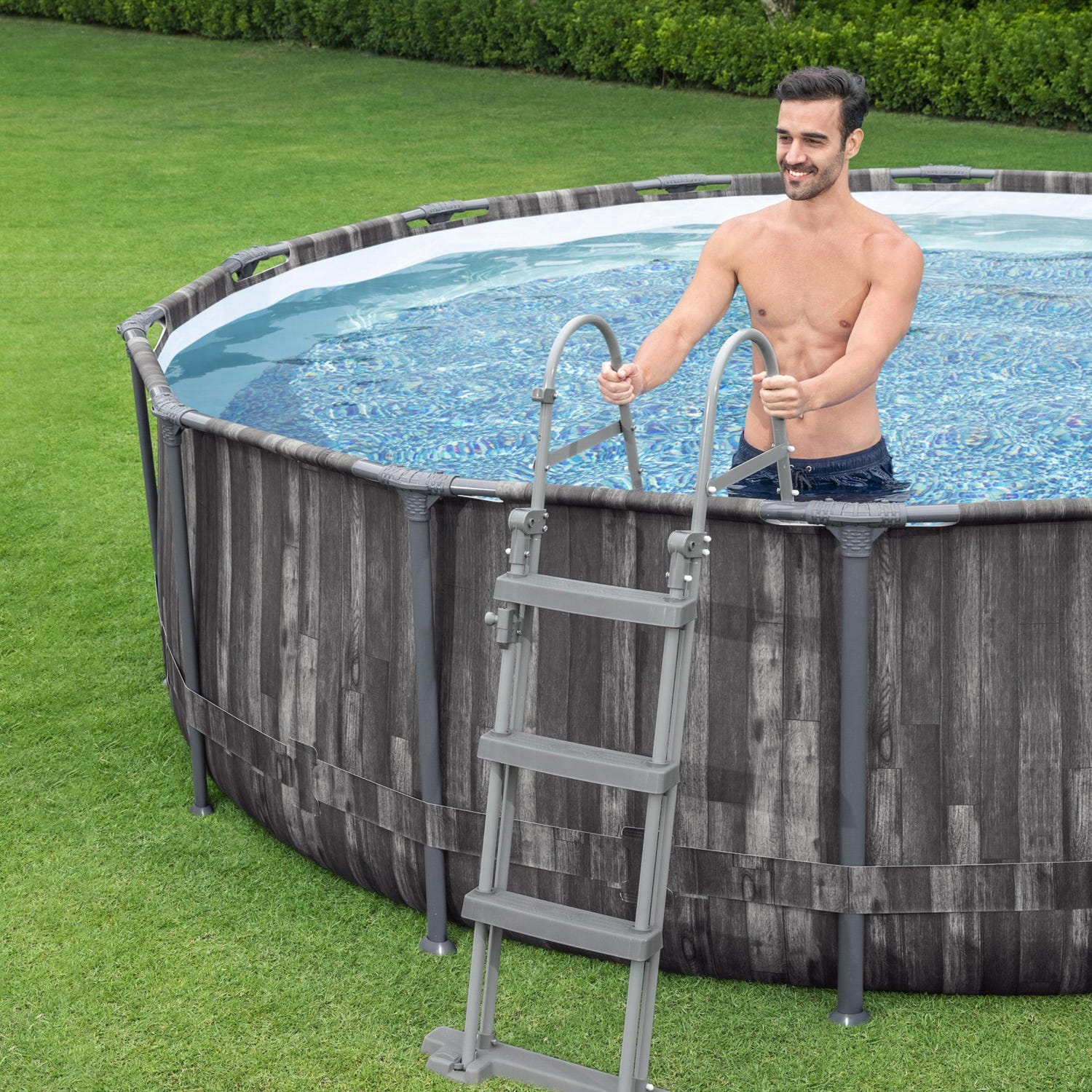 Piscina fuori terra Steel Pro Max Bestway rotonda, 366x100 cm