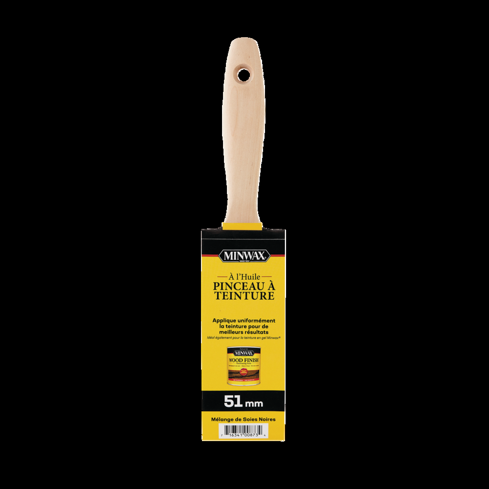 Minwax Wood Finish Stain Brush with Natural Hardwood Handle, 2-in