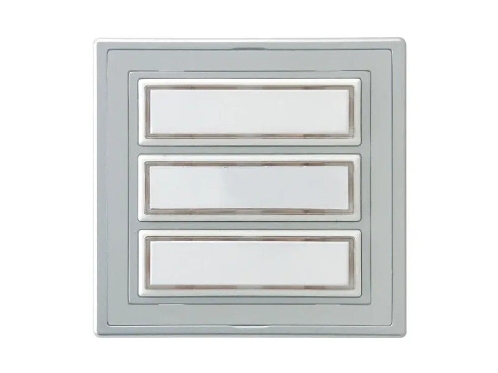 DØRKLOKKE REV SØLV 100X96 MM