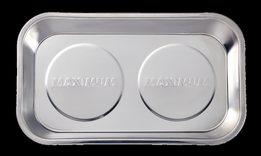 MAXIMUM Magnetic Tool Rectangle Tray/Holder, Stainless Steel