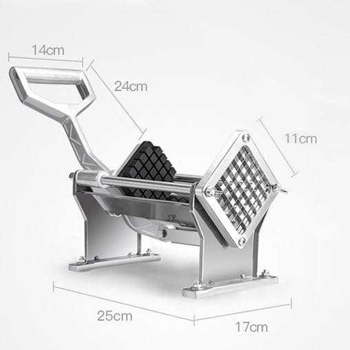 SOGA 2X Commercial Stainless Steel Potato Cutter with 3 Blades