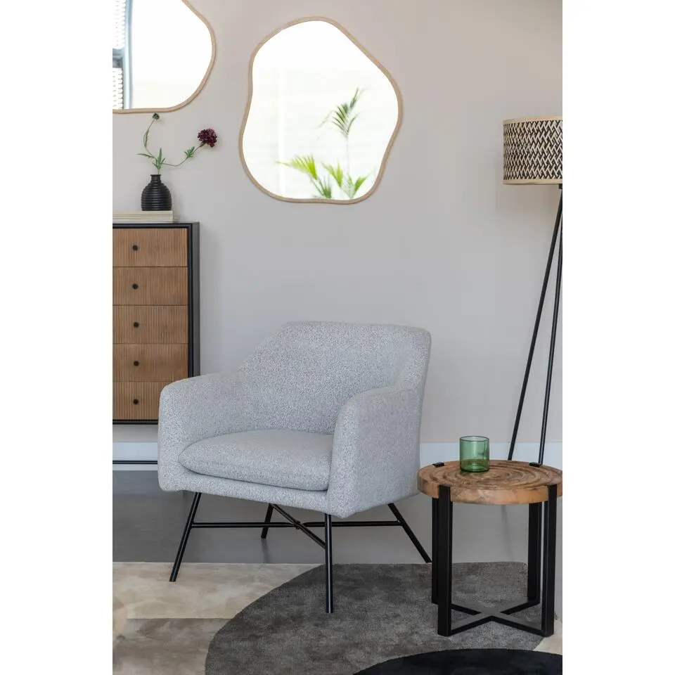 Housecraft Living Joaz loungestoel/ fauteuil Beige