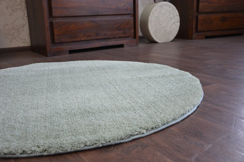 Dywan SHAGGY MICRO zieleń koło 80 cm