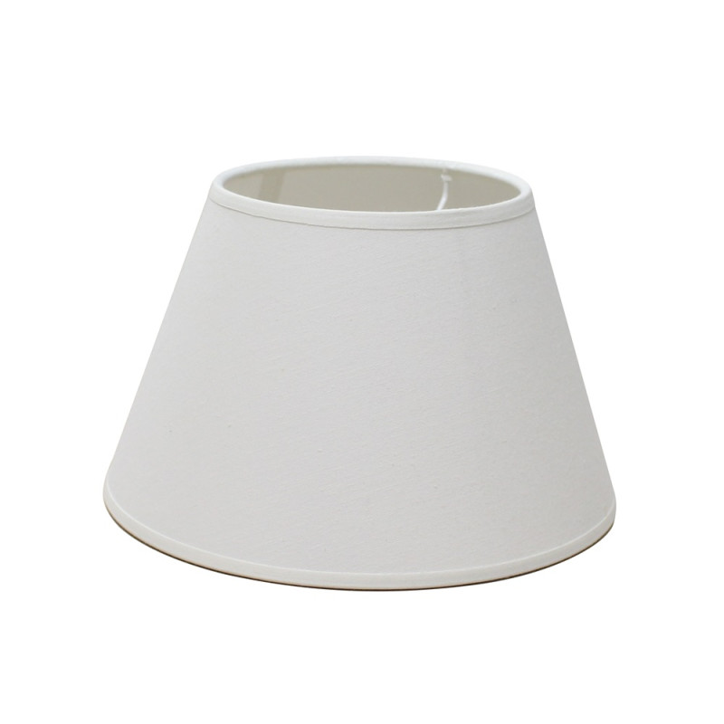Abat-jour Conica en coton blanc cassé Ø 20 cm NIEDERAU