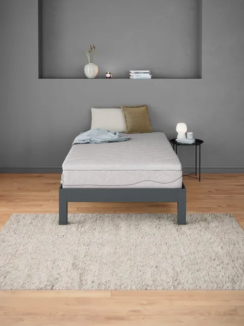 Topmadras 120x200cm WELLPUR GULEN grå