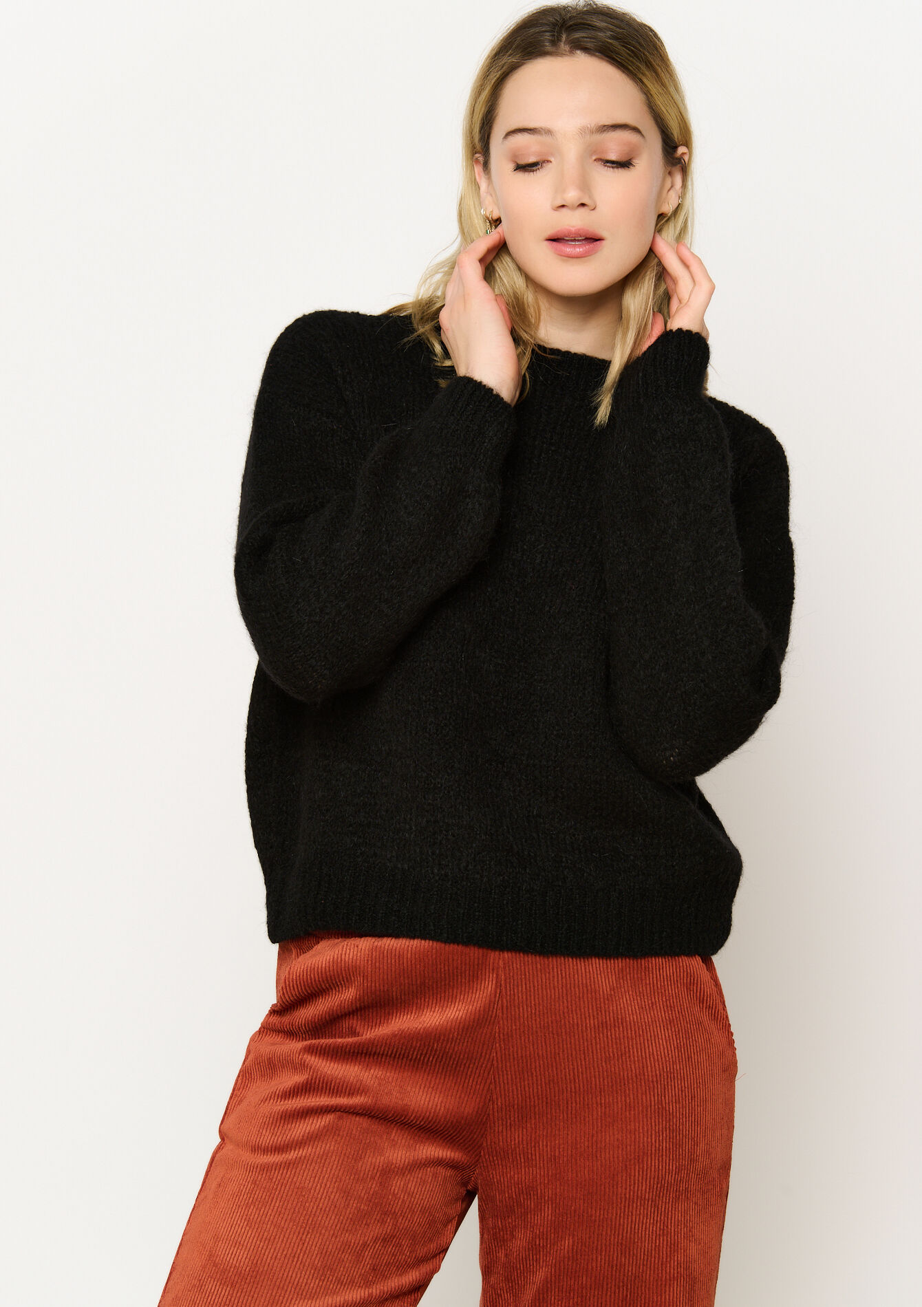 Mohair trui crew neck