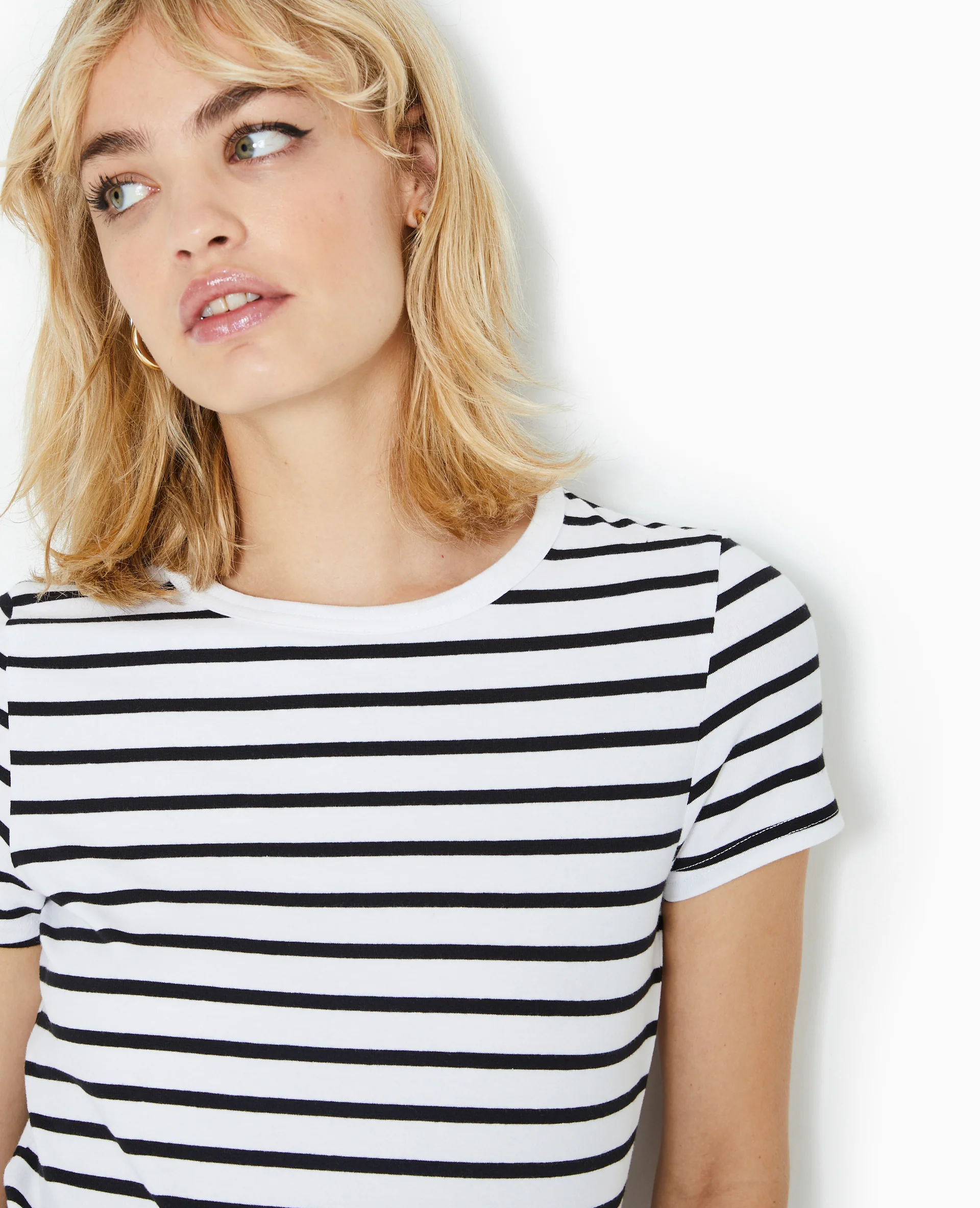 T-shirt ajusté rayé