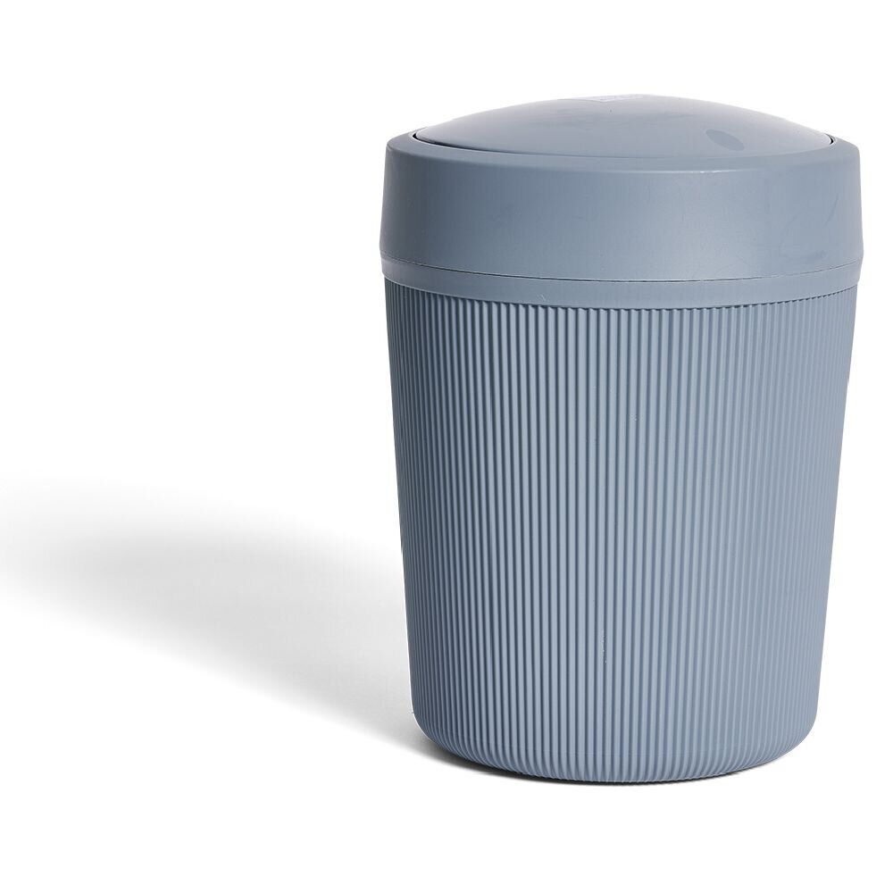 Poubelle de salle de bain grise ou beige Ø18,5xH25cm