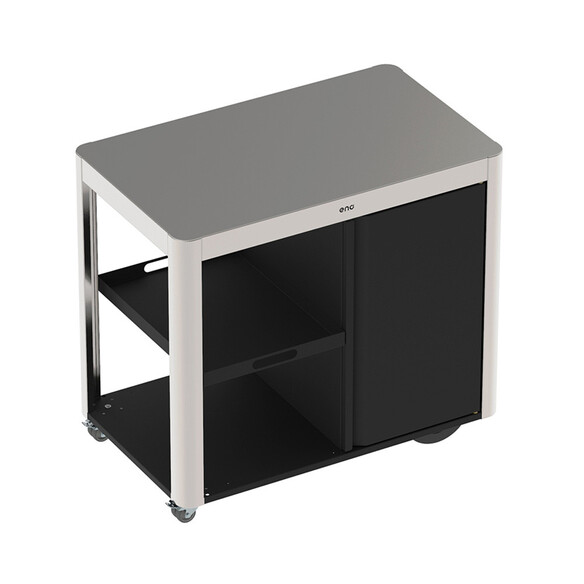 Chariot Achille en inox marin avec porte   tablettes - ENO