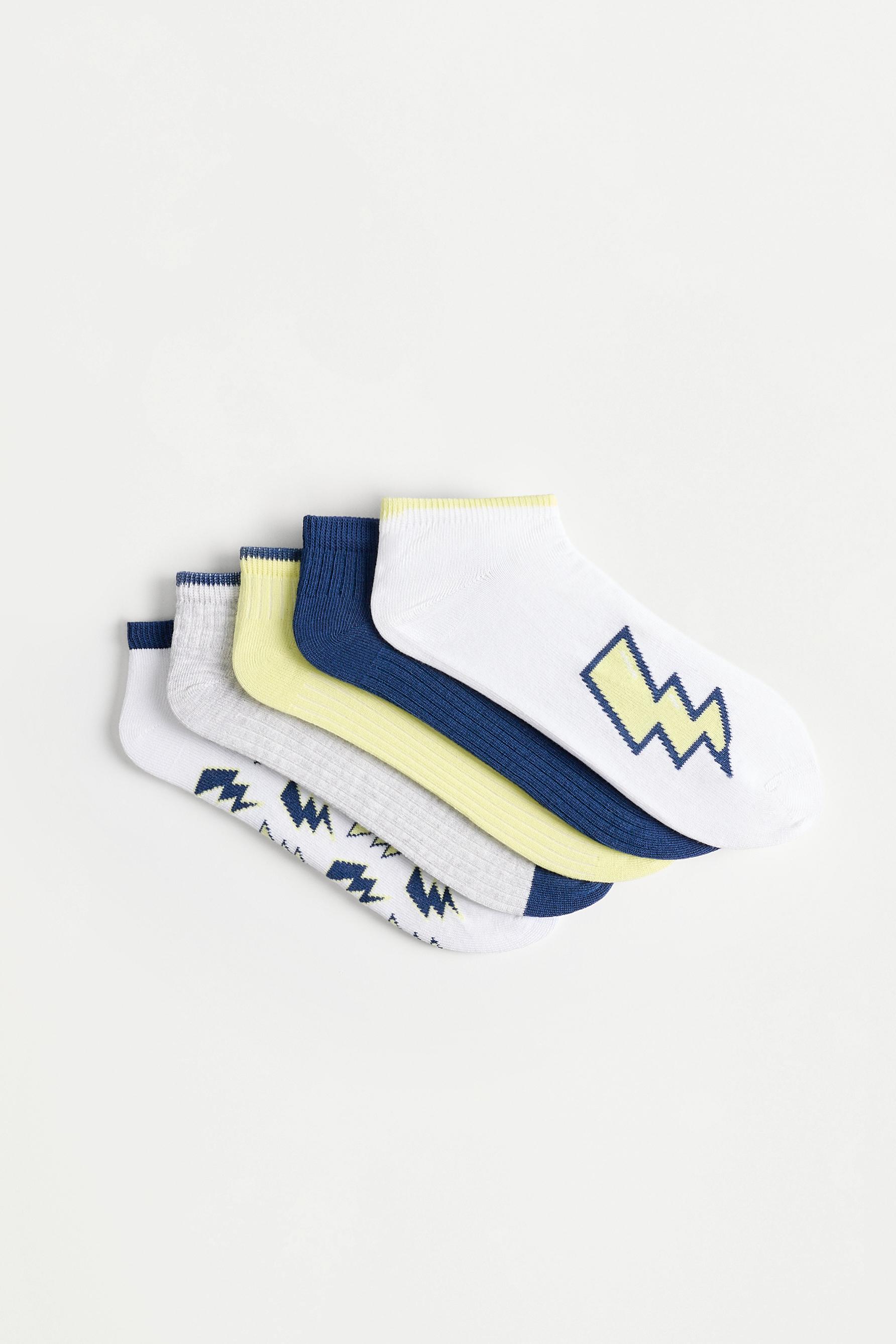 Calcetines cortos rayo (Pack 5)