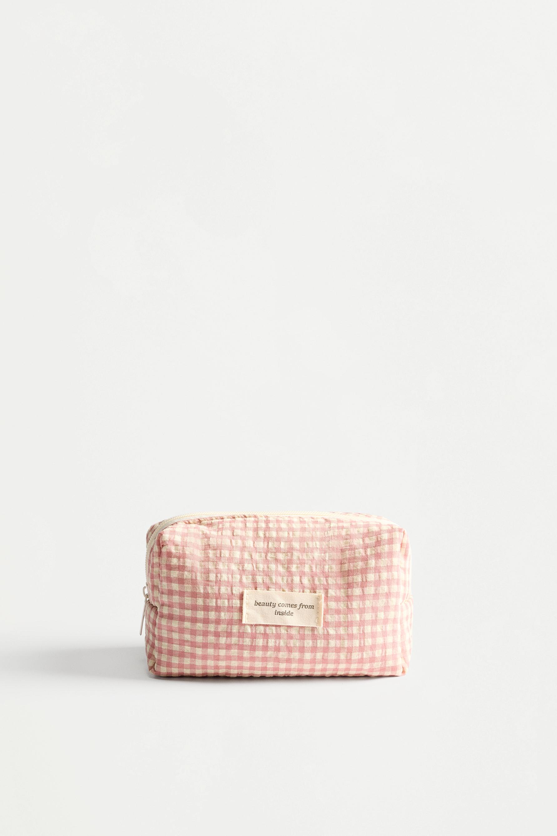Neceser pequeño estampado vichy