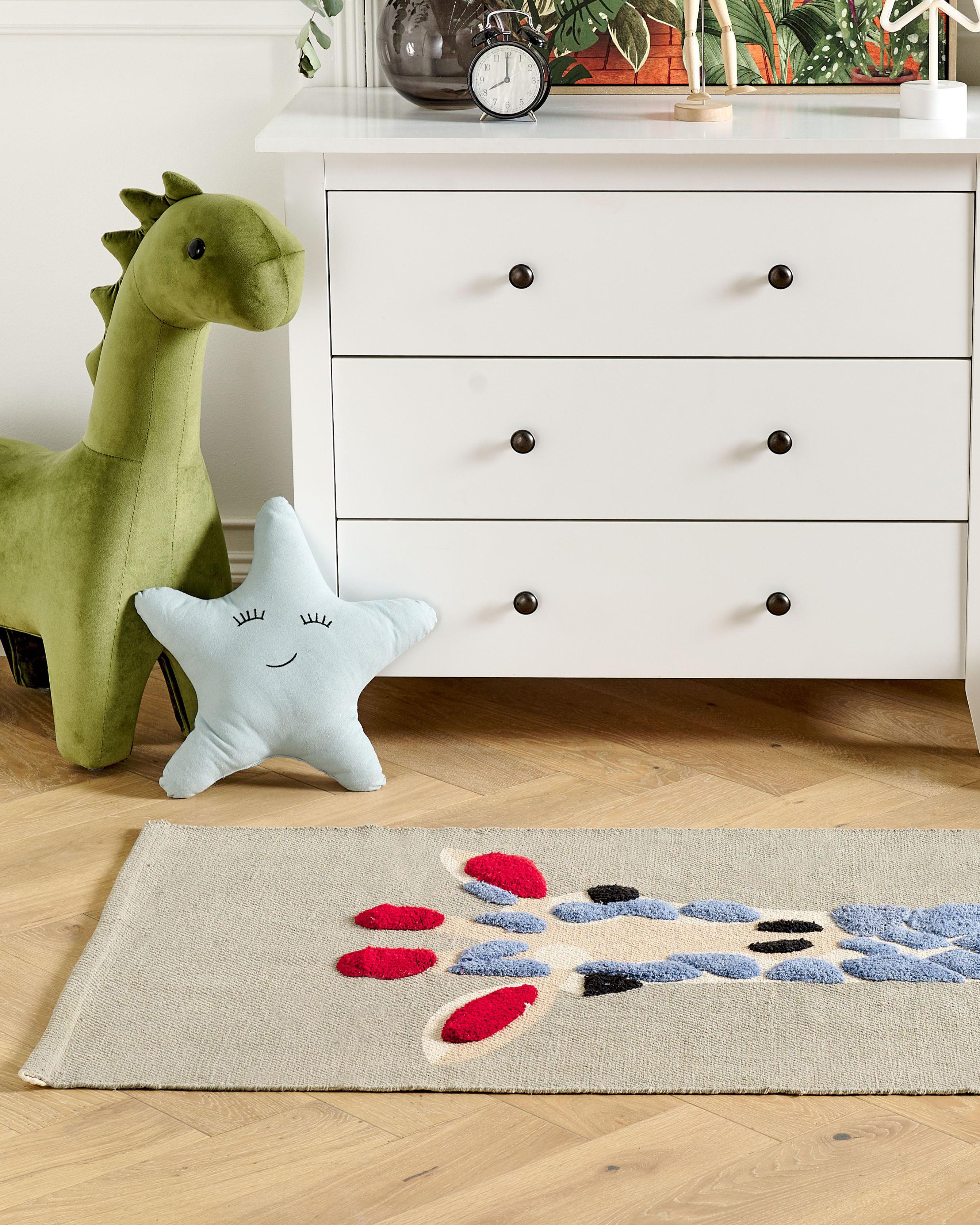 Kids Rug SAKUBO Multicolour 80 x 150 cm Cotton
