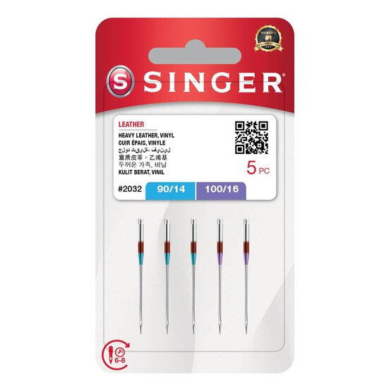 Singer Leather Machine Needles 5 Pack