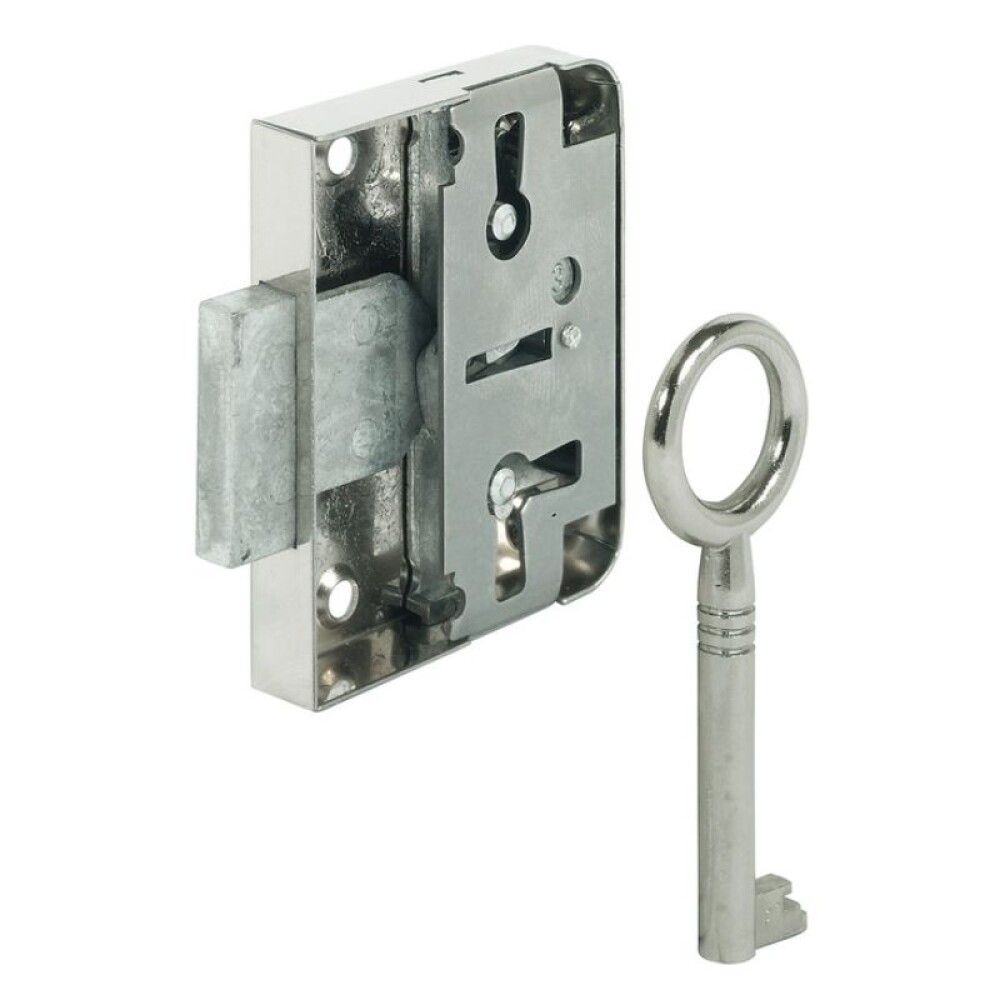 UTENPÅLIGGENDE LÅS HÄFELE 25MM NIKKELBELAGT