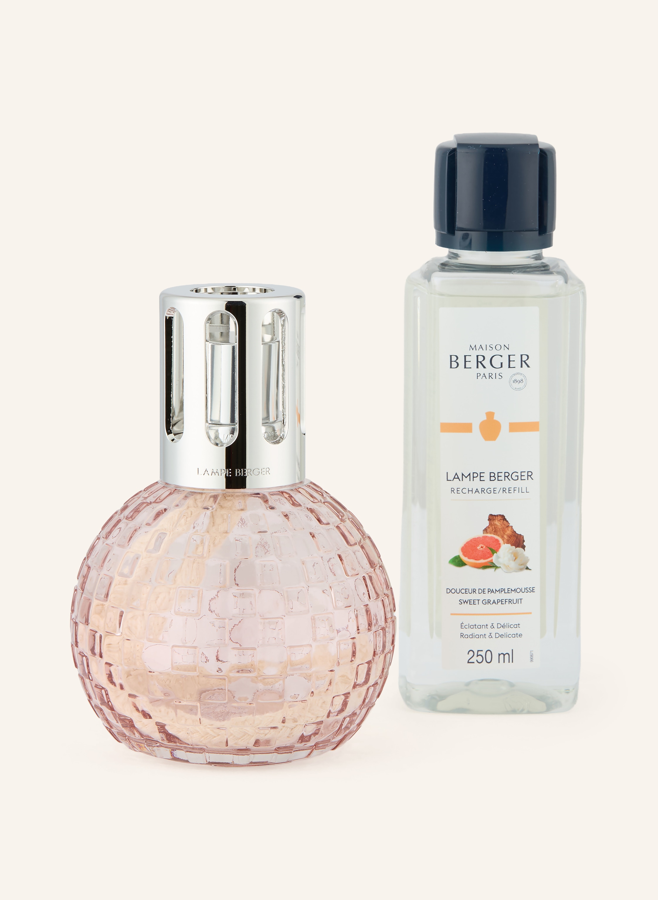 MAISON BERGER PARIS Set DISCO ROSE: Duflampe und Nachfüller