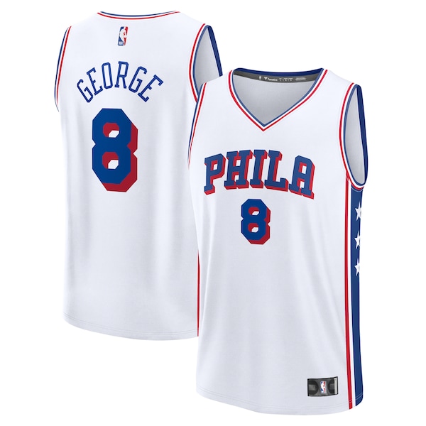 Paul George Philadelphia 76ers  Fast Break Replica Player Jersey - Association Edition - White