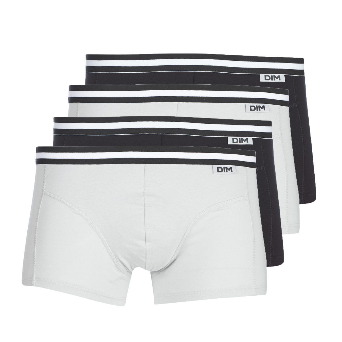 DIM - ECODIM COTON X 4 - Black / Grey