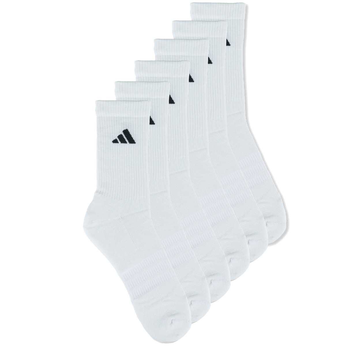 adidas - CUSHIONED CREW SOCKS 6 PAIR PACK - White