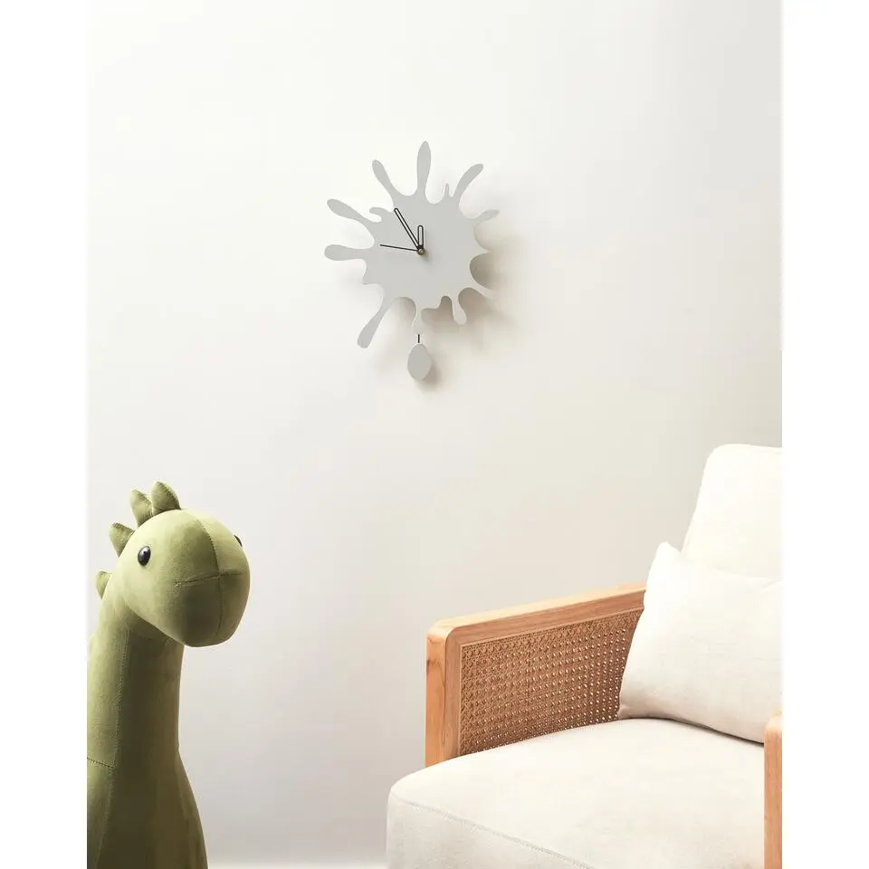 FULLY - Wandklok - Gebroken wit - MDF