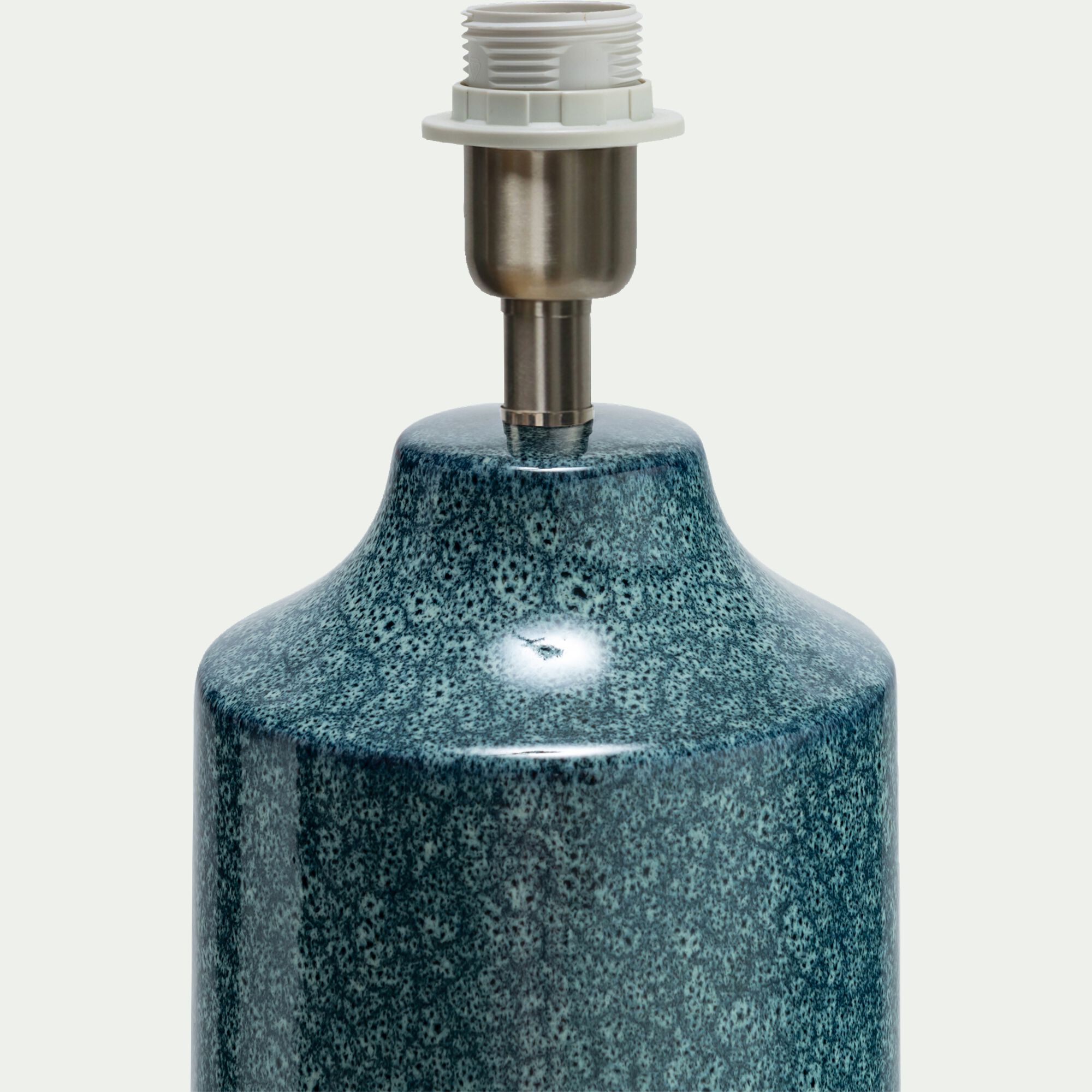 JERINA - Pied de lampe - Grès - Bleu - D15cm