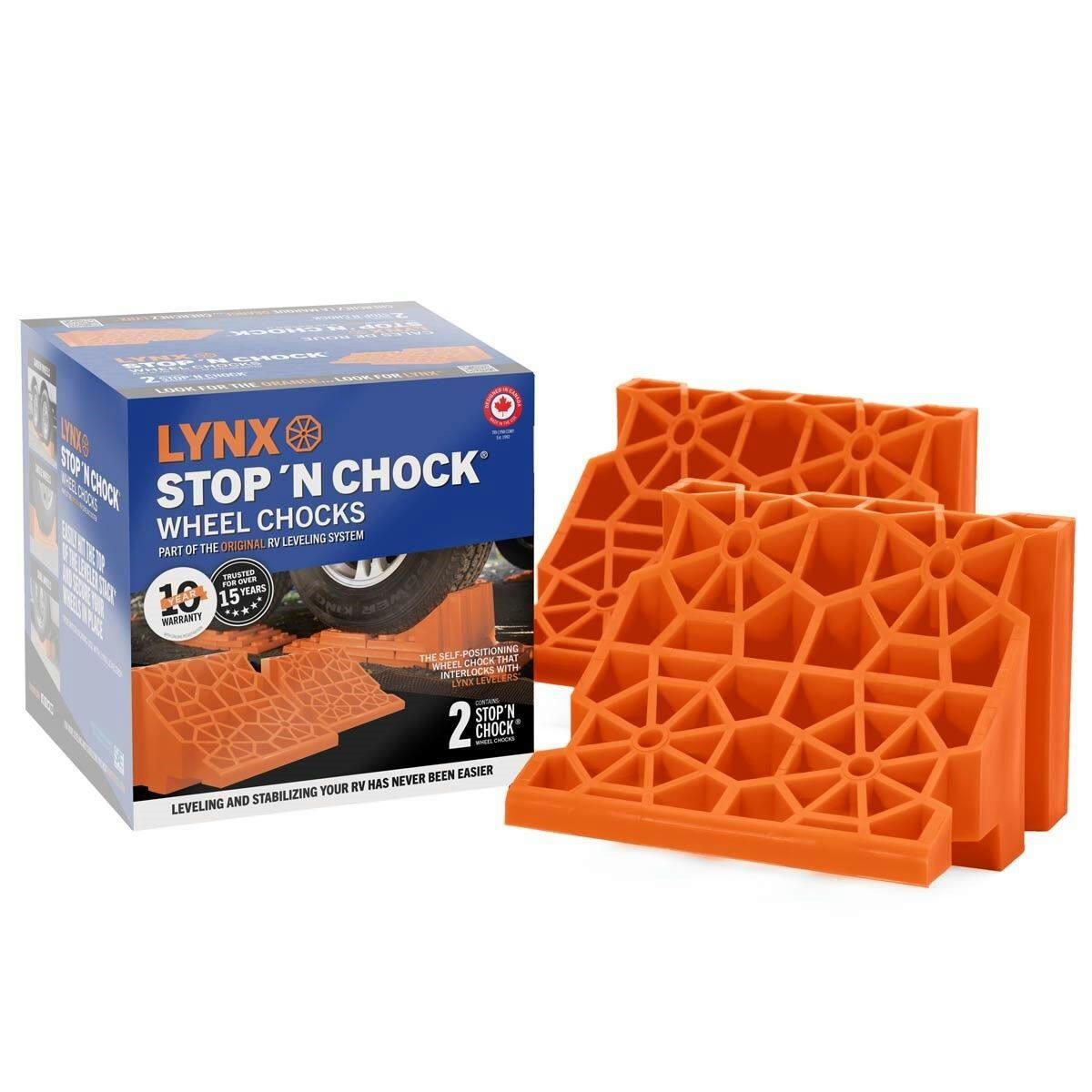 Lynx Stop 'N Chock RV Stopper Blocks, 2-pc