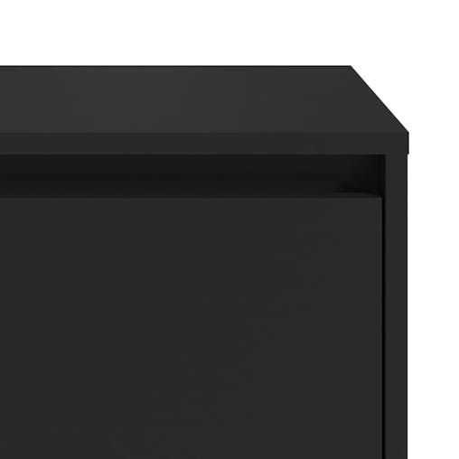 NNEVL Bedside Cabinet Black 45x34x44.5 cm Chipboard
