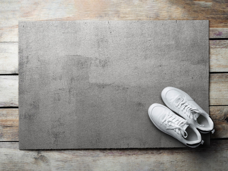 Mata do przedpokoju 60x40 Beton szara wycieraczka loft Tulup