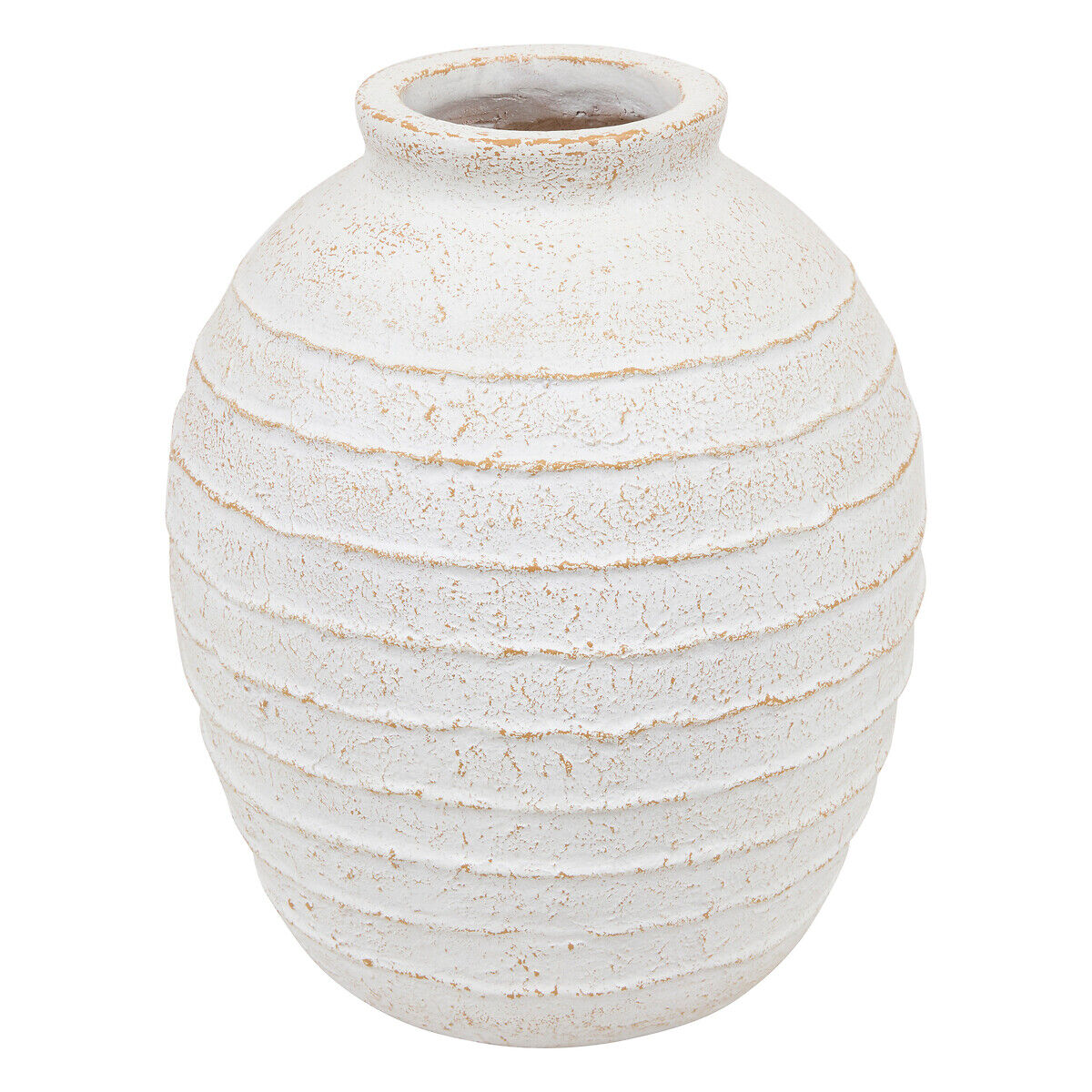 Jarra ROMIA bege em cerâmica 38cm