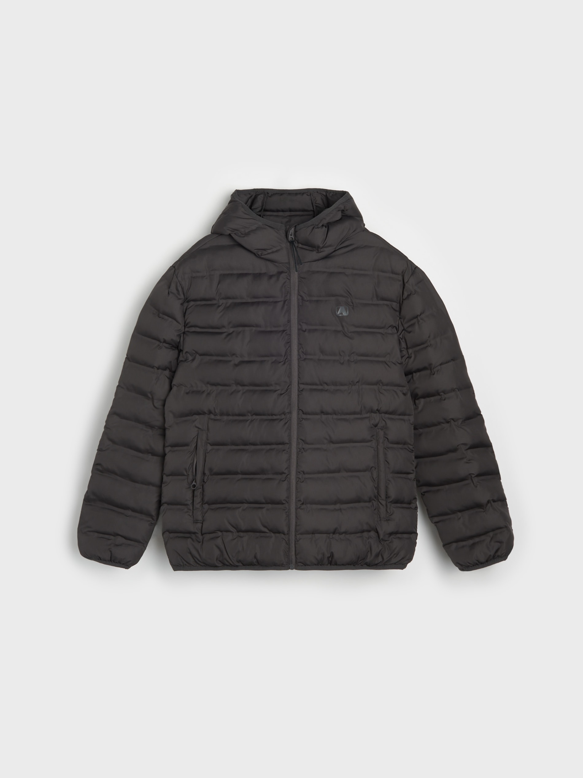 Pikowana kurtka puffer z kapturem