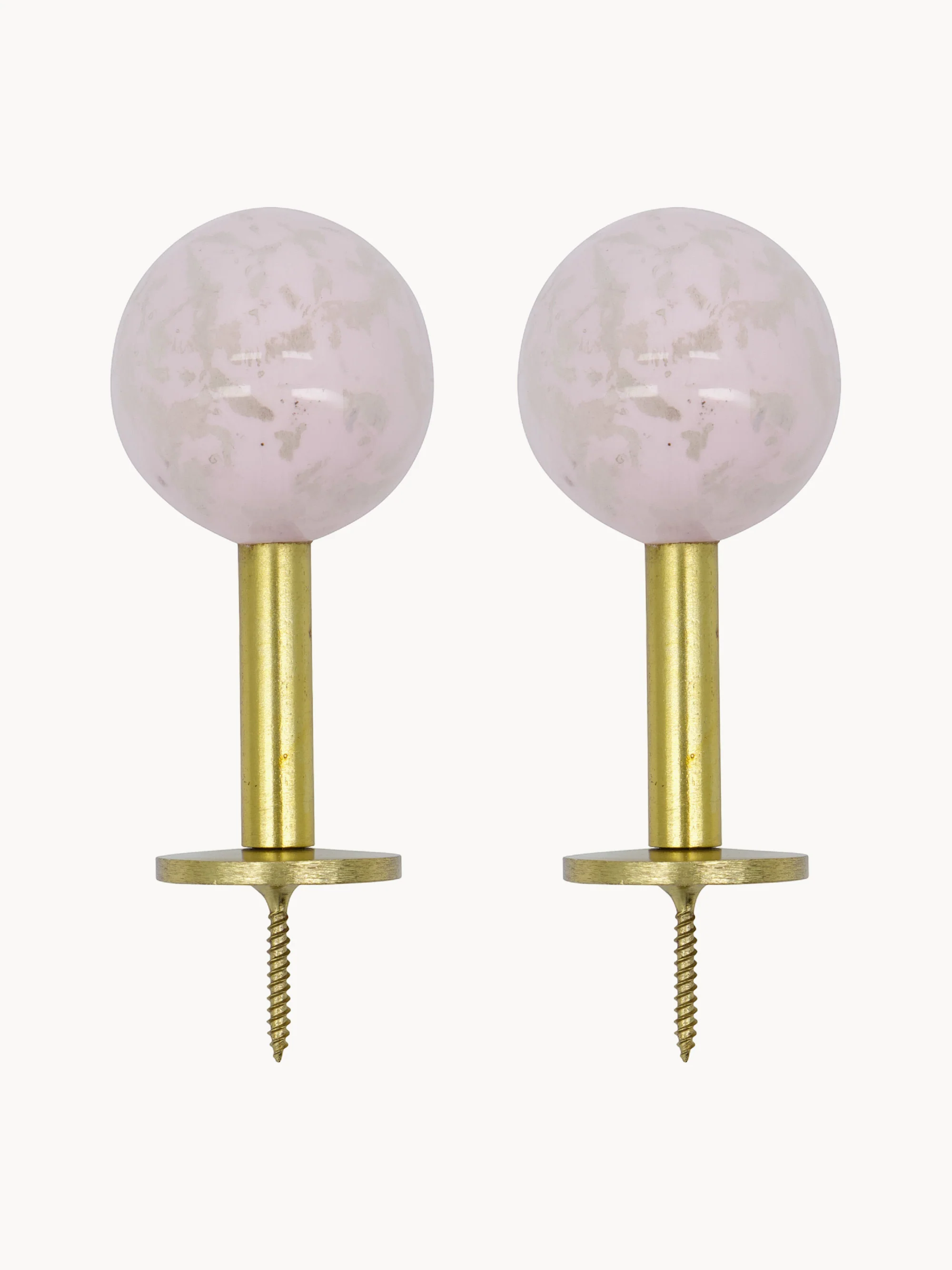 Handgefertigte Metall-Wandhaken Ball, 2er-Set