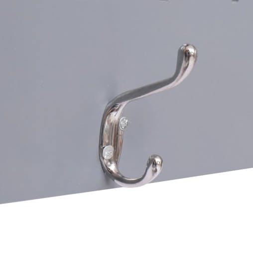 NNEVL Wall Mounted Coat Rack FAMILY Grey 74x29.5 cm