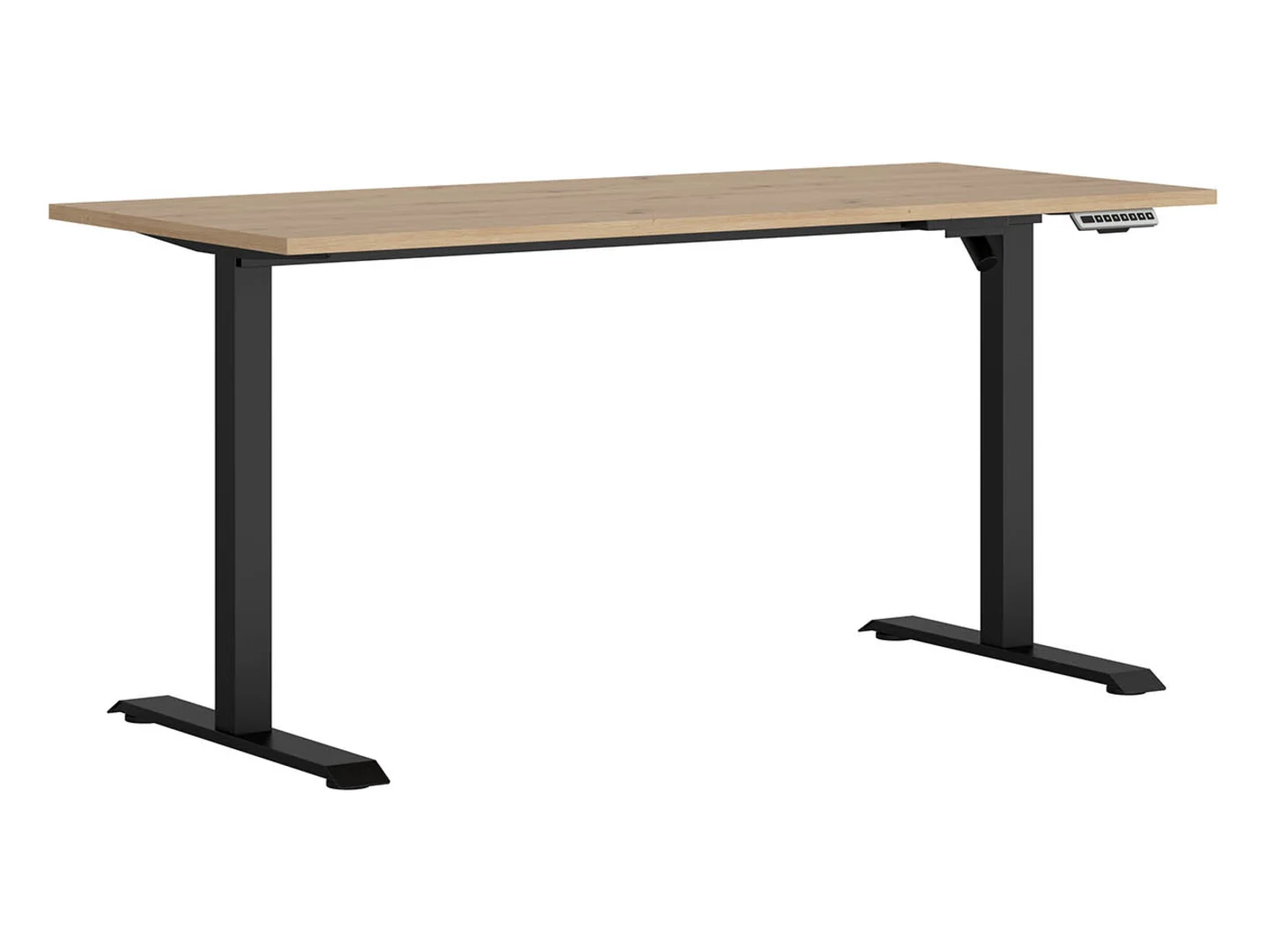 Biurko z elektryczną regulacją Space Office 160 cm dąb artisan