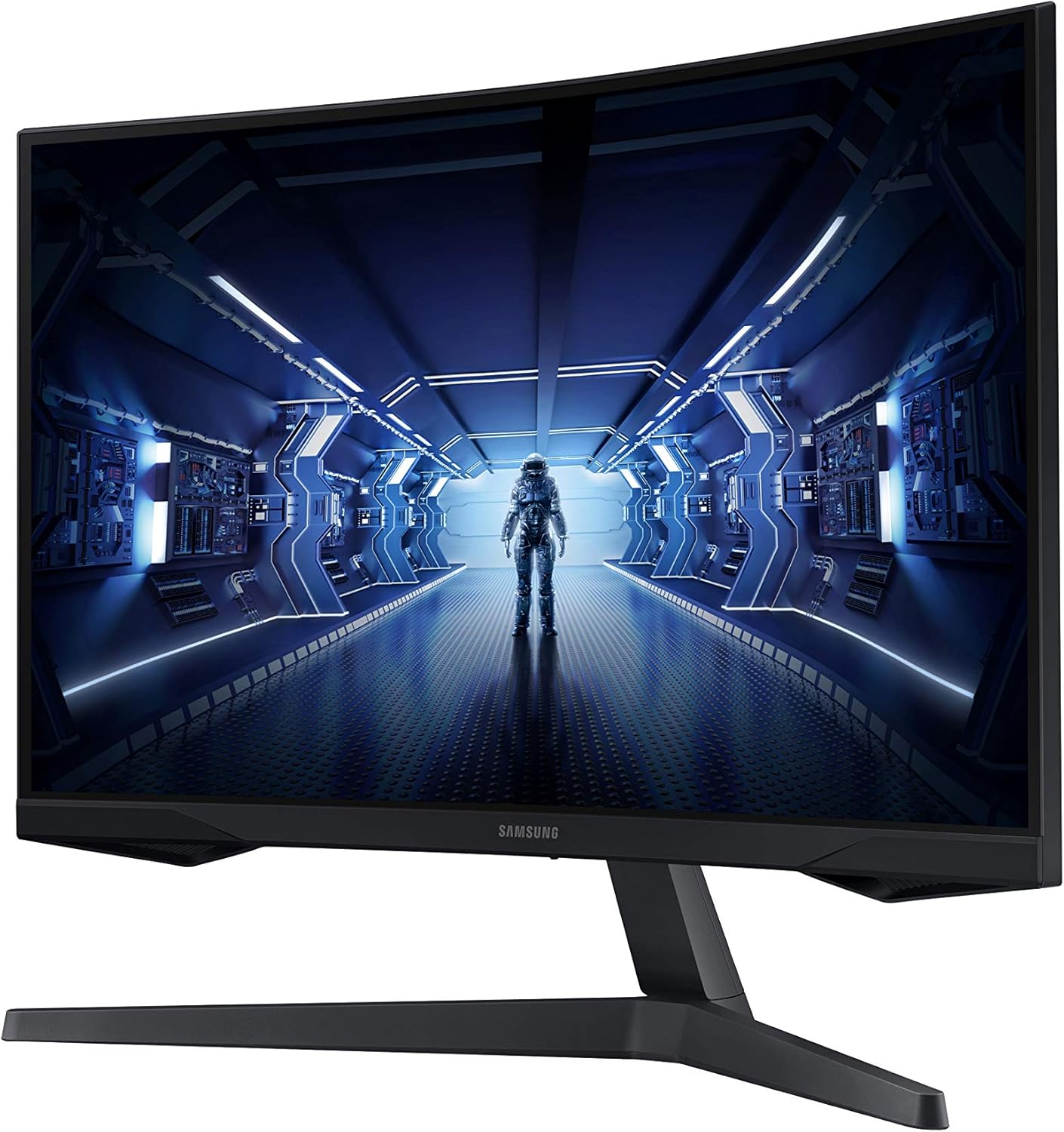 SAMSUNG 34' Odyssey G5 Ultra-Wide Gaming Monitor with 1000R Curved Screen  165Hz  1ms  FreeSync Premium  Large Display  Eye Comfort  Multiple Ports  WQHD  LC34G55TWWNXZA  Black