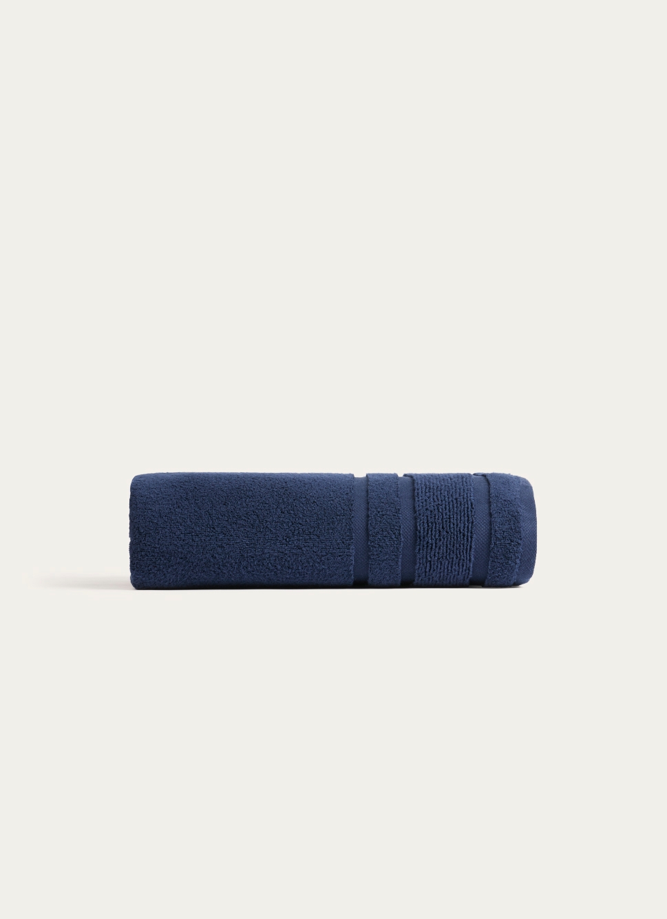 DRAP DE BAIN MOELLEUX LITEAU RAFFINÉ MARINE