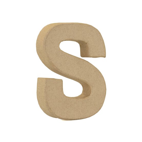 Mini Mache Letter S 10cm