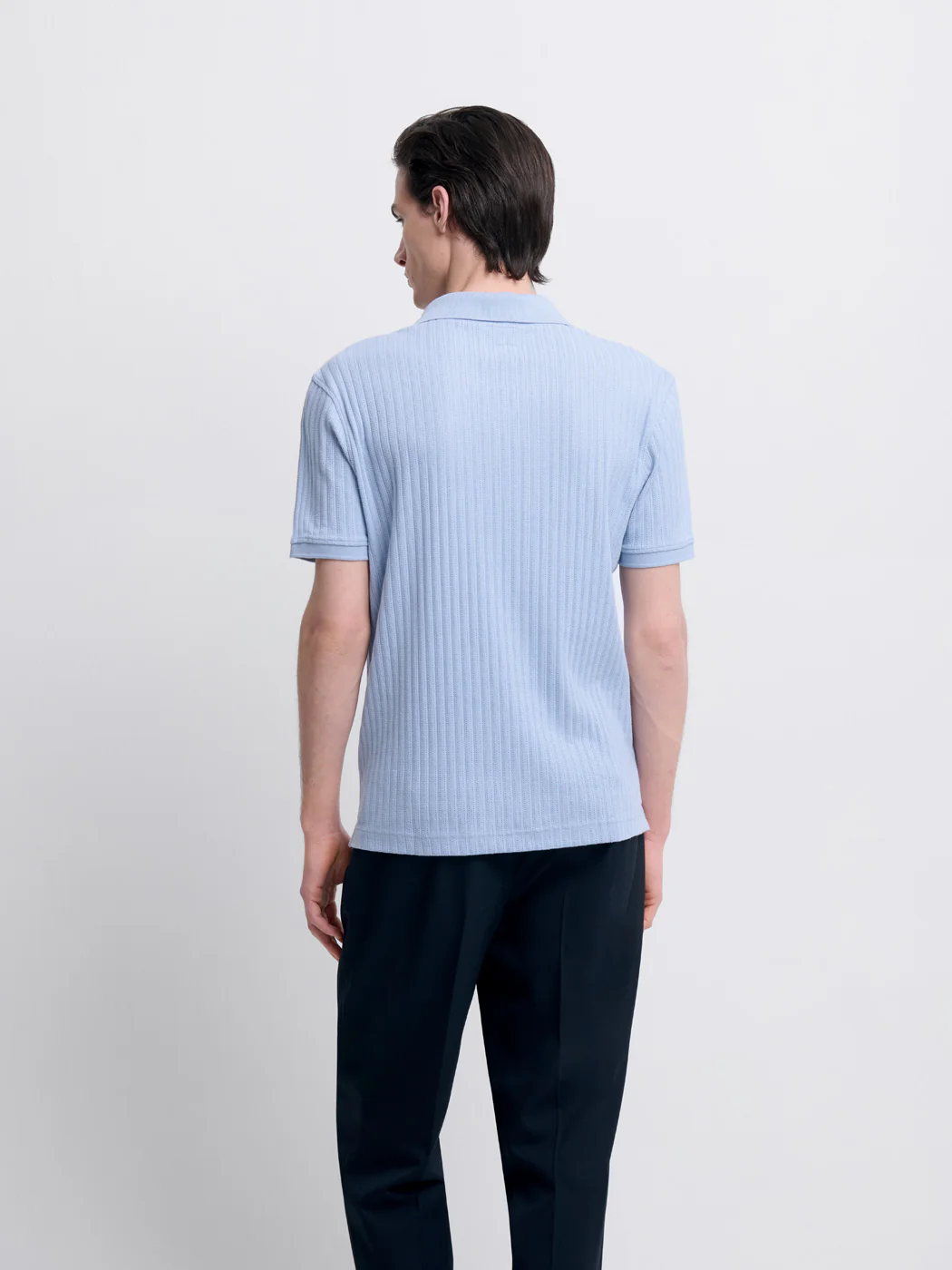 Polo col semi ouvert