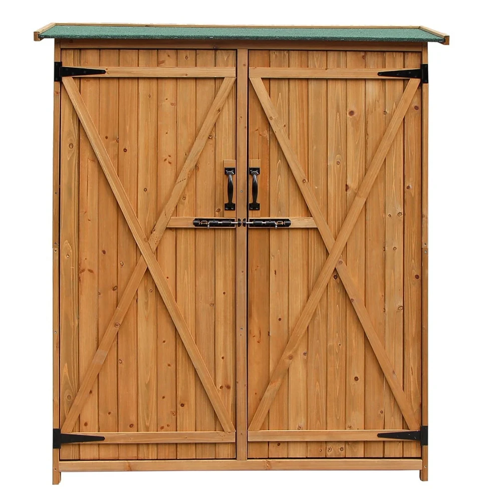 Fir Wood Shed Garden Storage Shed Outdoor Storage Cabinet