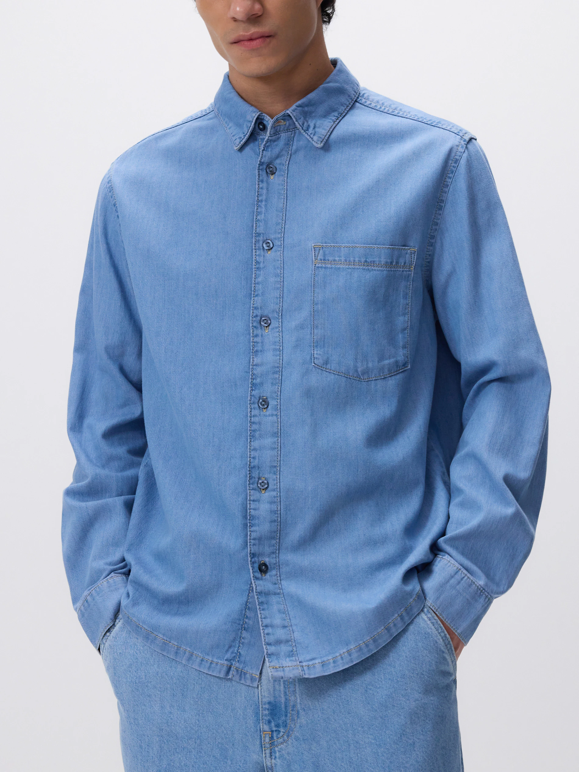 Jeansowa koszula regular fit