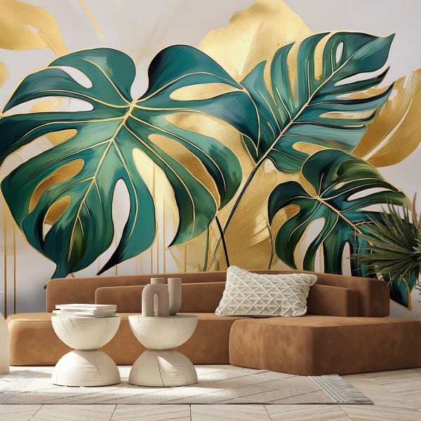Feeby Fototapeta Tropikalne Liście Monstera