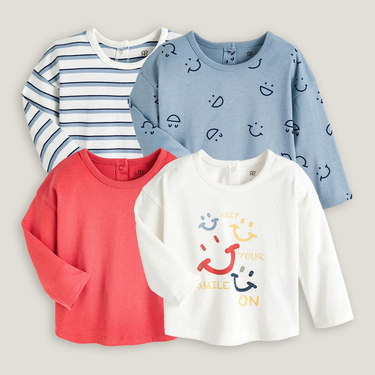 Lot de 4 T-shirts manches longues
