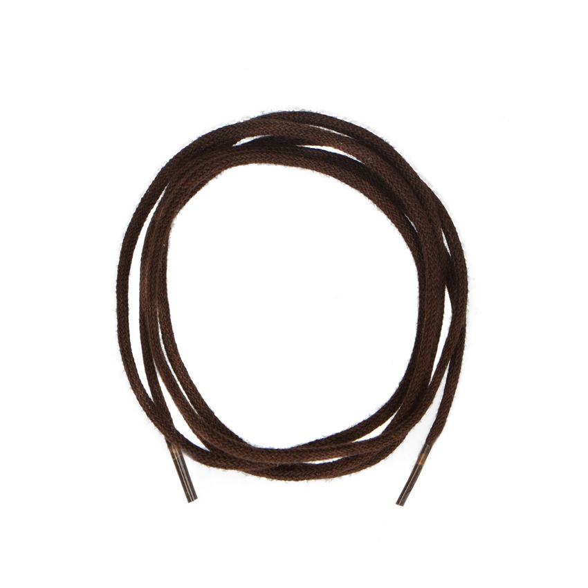 Manfield Donkerbruine schoenveters rond (90 cm)