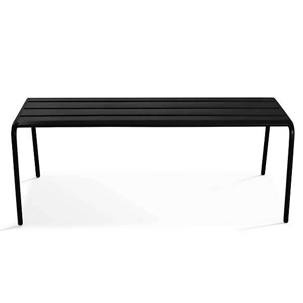 Banc de jardin en acier noir PalavasOviala