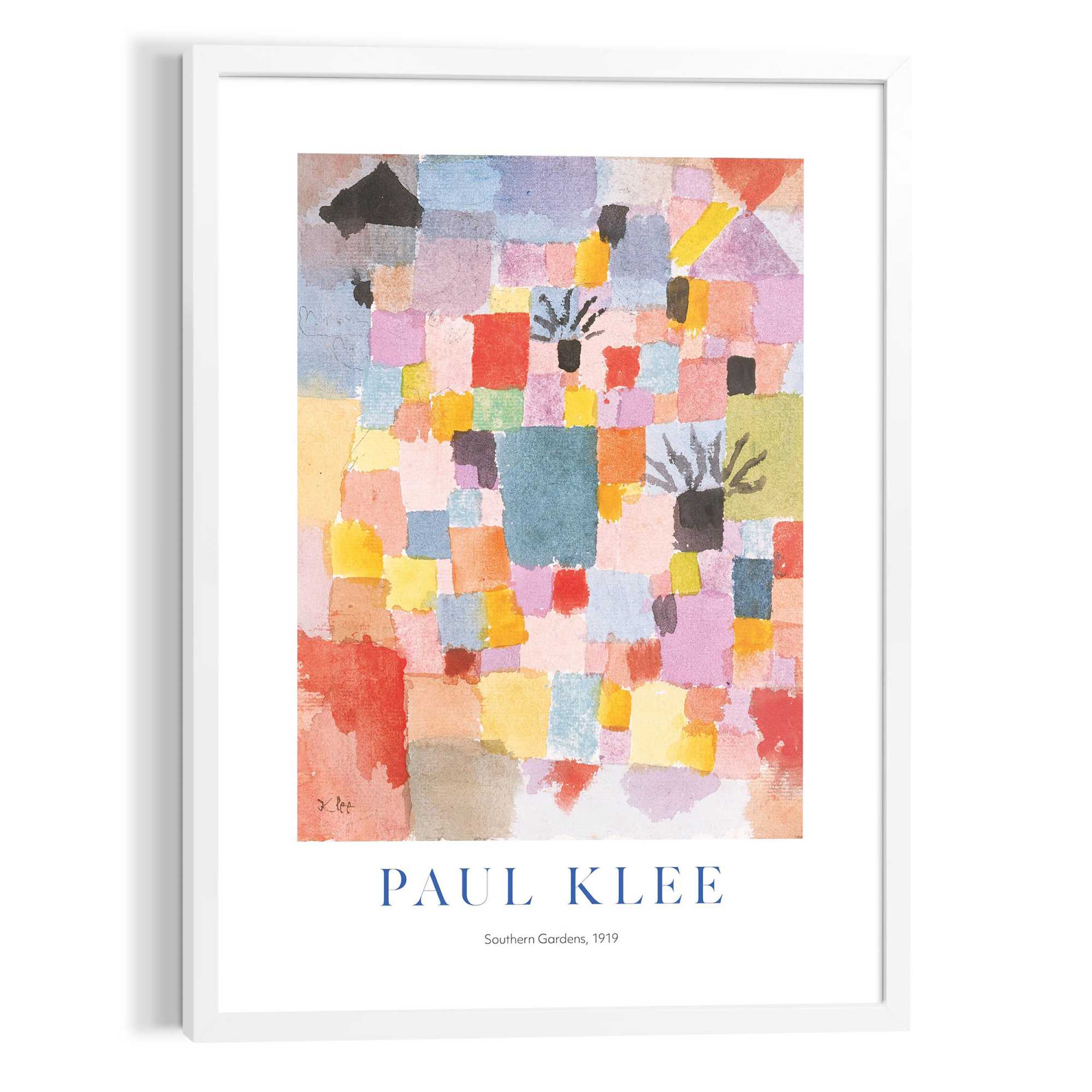 Reinders - Paul Klee Southern Gardens - Schilderij 70x50cm Wit