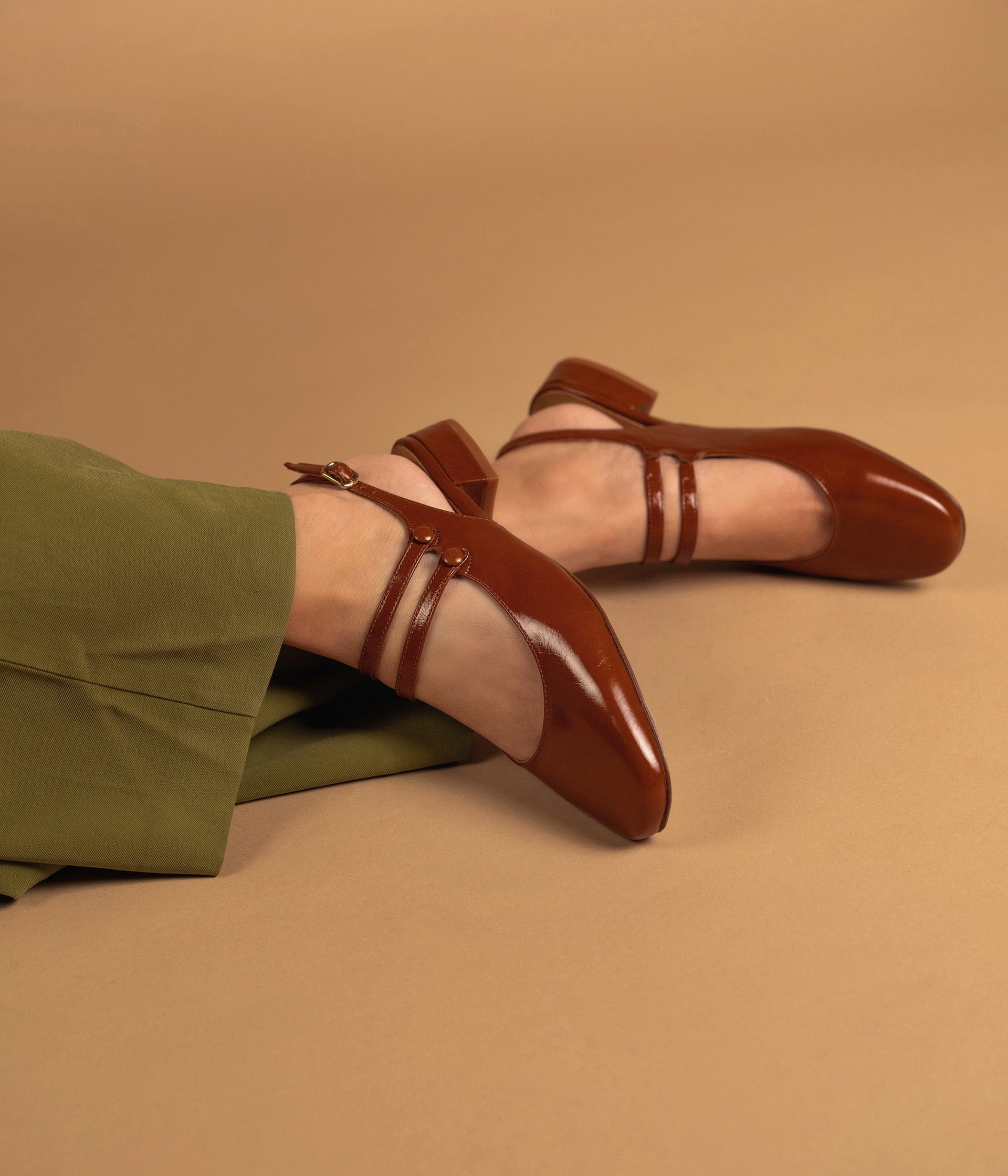 Ballerine Slingback Synthia camel
