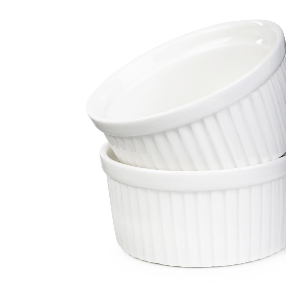 Zestaw naczyń do zapiekania TINEO białych 2 szt. 9 cm