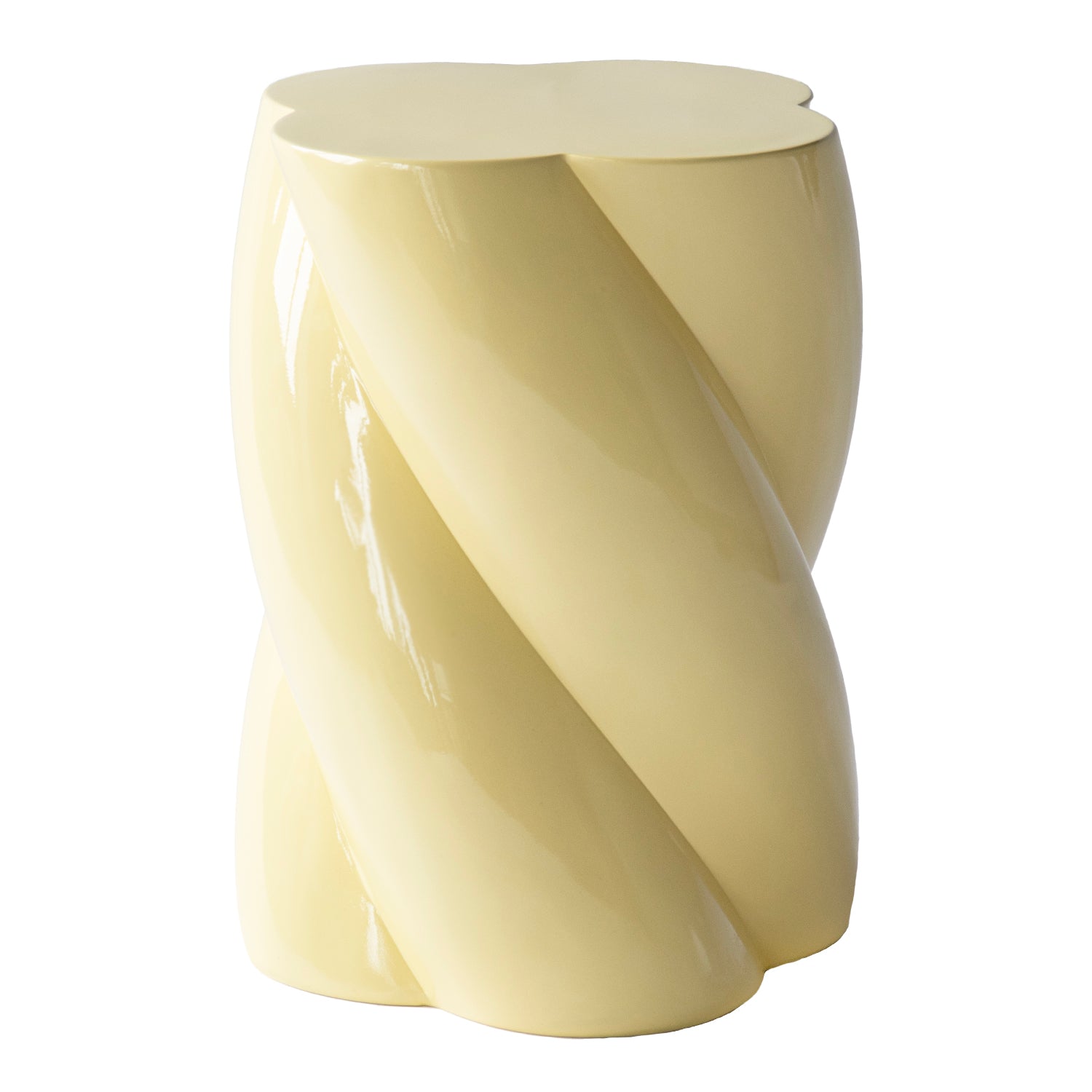 &k amsterdam x fonQ Pillar Marshmallow Bijzettafel H 40 cm - Pastel Ge