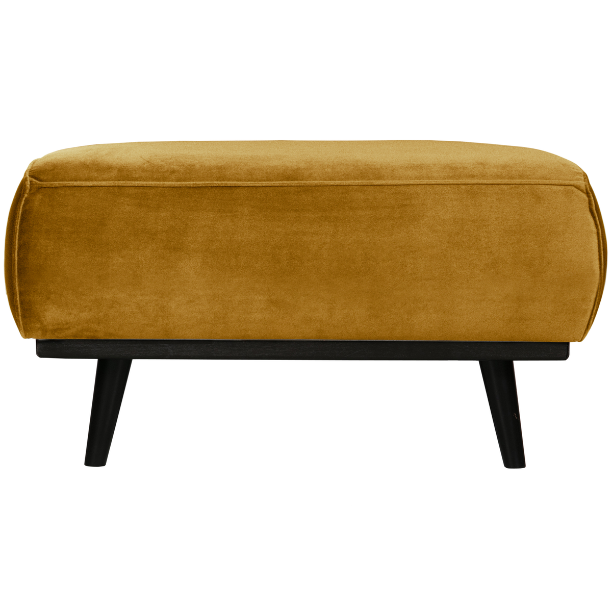 WOOOD hocker Statement - Fluweel Honinggeel - 40x80x55